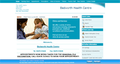 Desktop Screenshot of bedworthhealthcentregps.co.uk